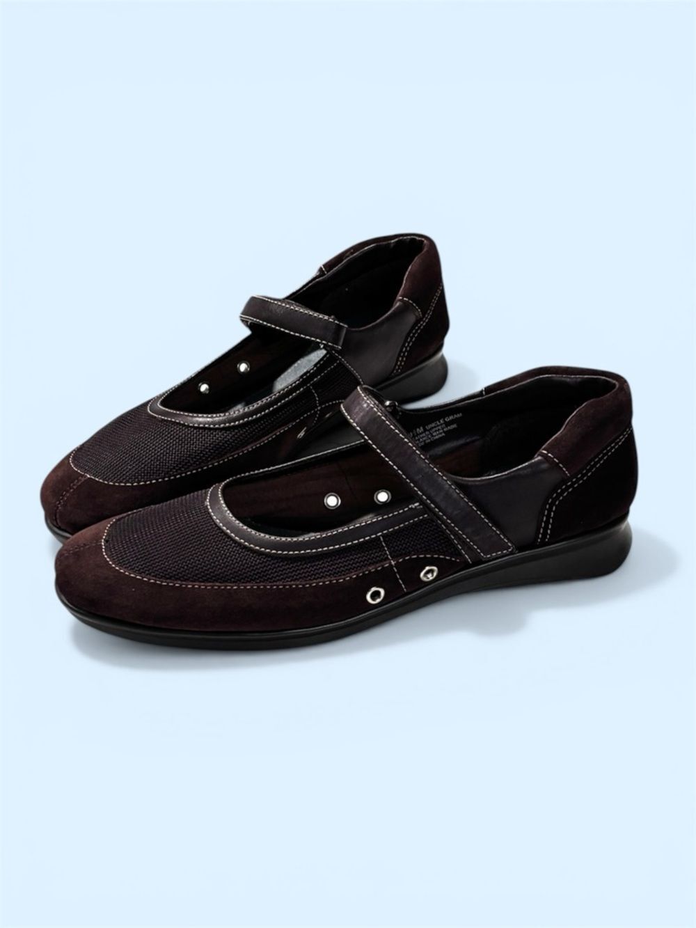 Aerosoles Uncle Gram Brown Mary Jane Strap Flats Shoes Women’s Size 9.5M Casual